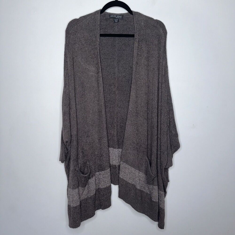 Barefoot Dreams Women’s Cozy Chic Cliffside Wrap Cardigan Sweater One Size